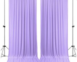 Lilac Backdrop Curtains