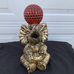 Elephant Balancing Ball Statue