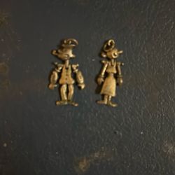 Vintage Sterling Silver Popeye And Olive