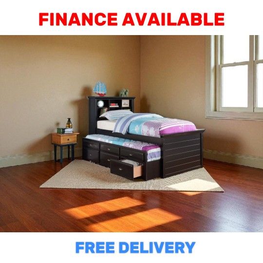 🔥 TWIN BED + TRUNDLE DEAL! / ¡OFERTA EN CAMA TWIN 🛏️ ONLY /  $399 ‼️ ➕ Add Mattress / Agrega Colchón $99 🚚 FREE DELIVERY  🆔 ITEM# P F9219