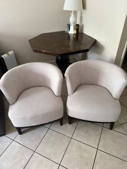 Pair of Upholstered Accent Chairs