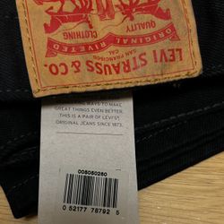 Brand New Black Levi Jeans