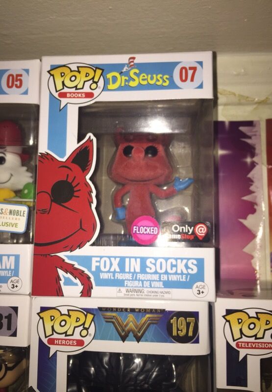 Funko pop flocked fox in socks