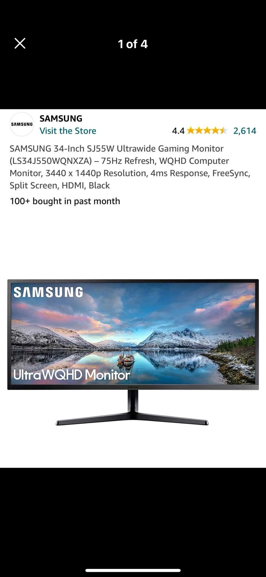 Samsung 34 Inch Monitor