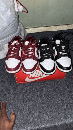 Two pairs of Nike dunks