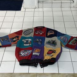 Vintage Jeff Hamilton NBA LEATHER & Wool 