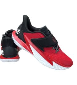 Under Armour Steph Curry Fox2 Shoes Mens 8.5 Black Red Stephen gsw golden state RARE