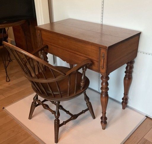 Spinet Antique Desk and Chair
