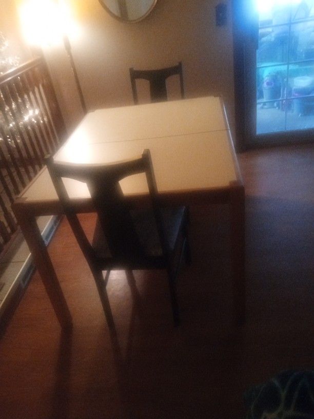Dining Room Table And Two Chairs 