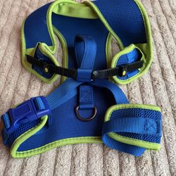 Petco Large Adjustable Blue Green Mesh Dog Harness.