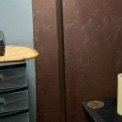 Vintage Marble And Brass Floor Lamp 