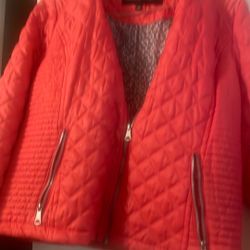 Women Jacket Size L Color Orange