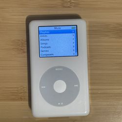 Apple iPod Classic, White (20 GB) A1099 music player ipod only Works  tested works
