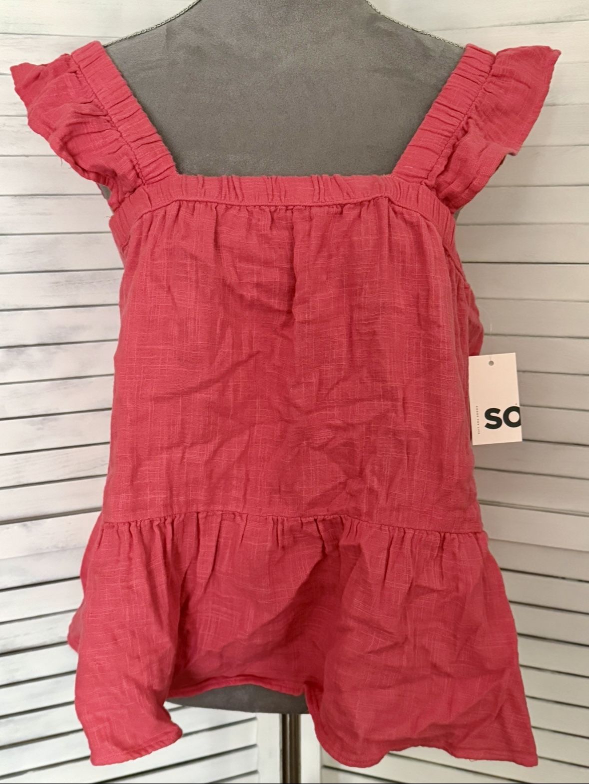 Coral Halter Top, Large 