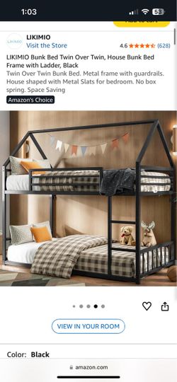 Twin bunk beds