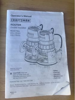 Craftsman router