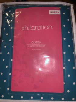 Queen pleated skirt 14 inch drop NEW