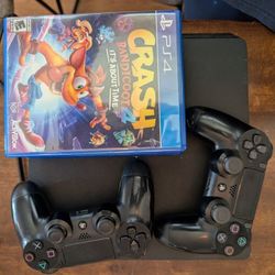 🎮 PS4 Slim Ultimate Bundle | 2 Controllers & 6 Games! (Hogwarts Legacy, CoD, Jackbox)
