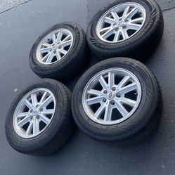 4 - 215/65r16 5x114.3 5x4.5 Stock Mustang Kia Optima Stock Honda Cr-v Crv Camry Altima Sentra Civic Rims Wheels With Tires!
