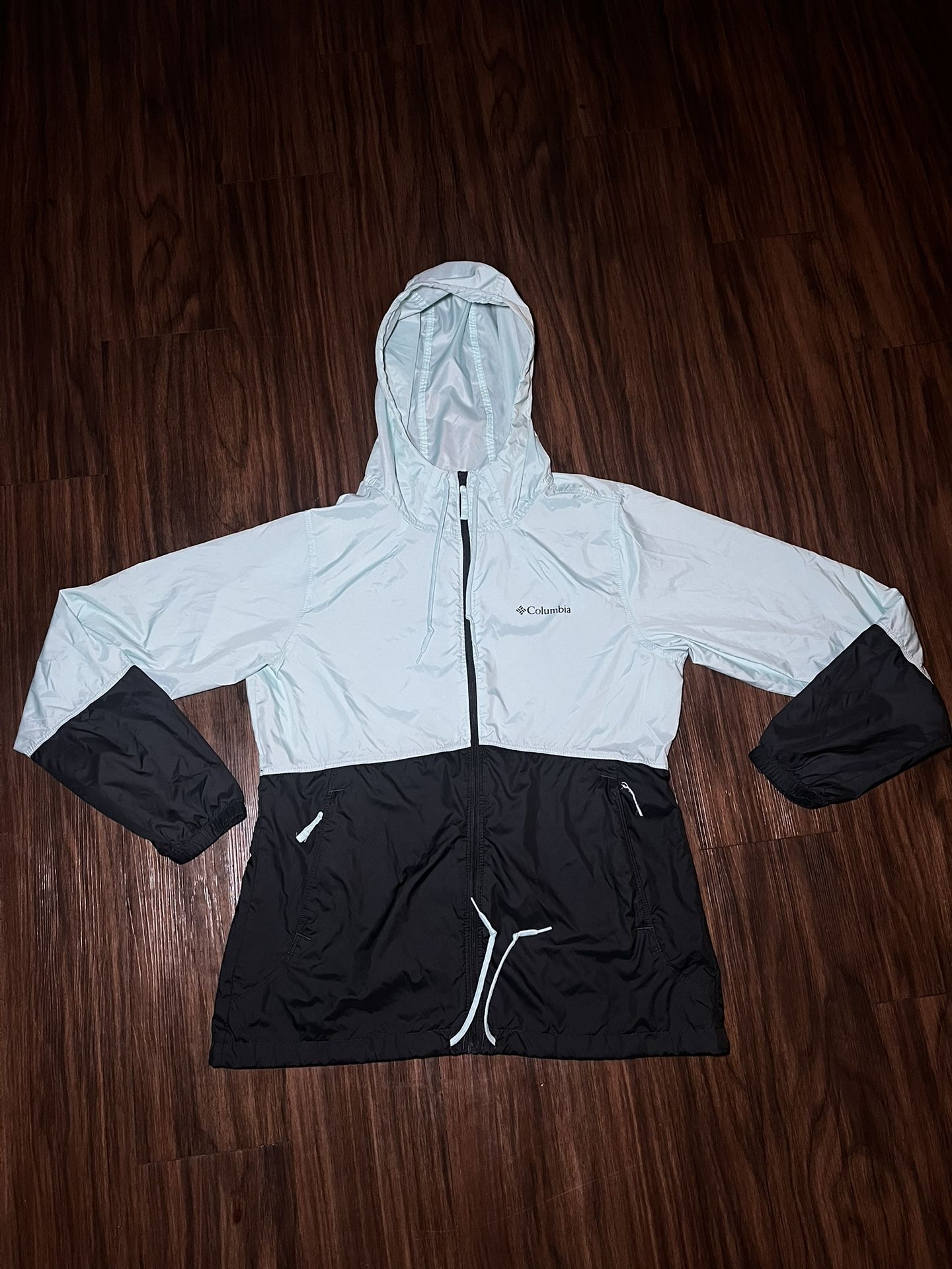 Columbia Windbreaker Navy & Light Blue Performance Small