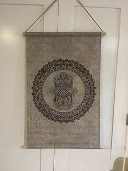 Hamsa Canvas Hangable Wall Decor 36”x24”