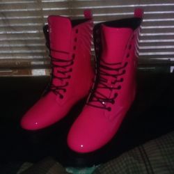 Pink Waterproof Boots 