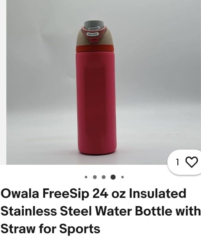Water bottle Owala - Rose Red- 24oz - Stainless Steel