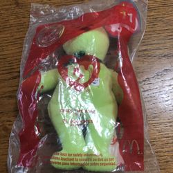 Ty Beanie Babie Fries  The Bear Year 2004.  McDonald’s 25th Years Of Happiness .  Brand New Never Opened 