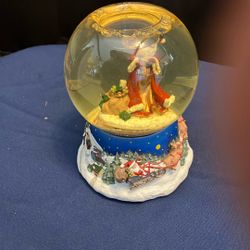 Partylite Musical Santa Snow Globe Batteries Not Included