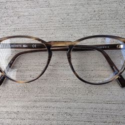 Lacoste Novak Djokovic Eyeglasses Frame Tortoise Brown 50-20-145 Made in China
