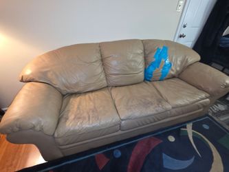 Large leather couch