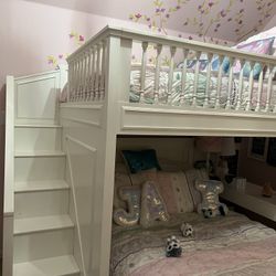 Pottery Barn Bunk bed And Desk