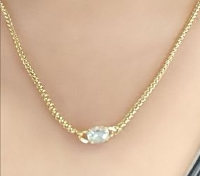 Cadenita con dije oro laminado 24"
