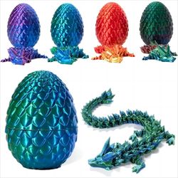 [Halloween] 3D Printed Chinese Dragon /Pumpkin Model Toy Ornament - Holiday Party Supplies for Halloween and Christmas with Hinged Structure an