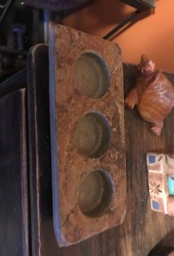 Slate Votive Candle Holder