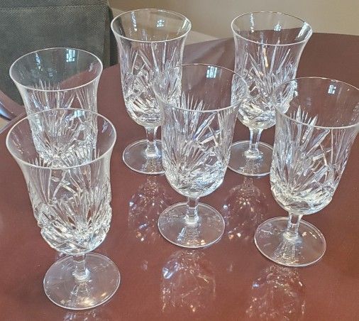 Six Nachtman Germany water and iced tea goblets in perfect condition