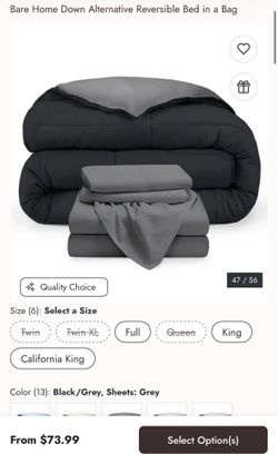 Bare Home Down Reversible XL Twin