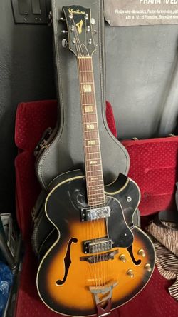 Vintage 1968 Ventura V-1300 Honey Burst Hollow Body Electric Guitar