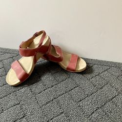 Blush Naubuc Color Women’s Wedge Sandals, Clarks, Comfort Sandals