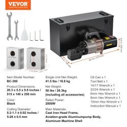 VEVOR Electric Hydraulic Rebar Cutter, 2000W Portable Rebar Cutter, Cutting up to 1.1 Inch (5-28mm) Rebar within 4 Seconds, High Power Steel Rebar Cut