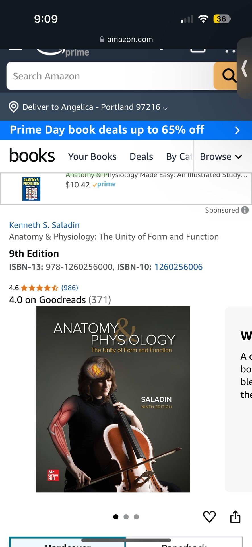 Anatomy And Physiology 9th Edition Saladin Loose Leaf