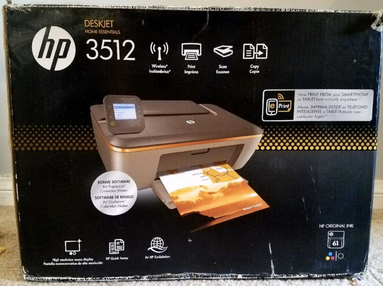 Printer hp deskjet 3512, wireless