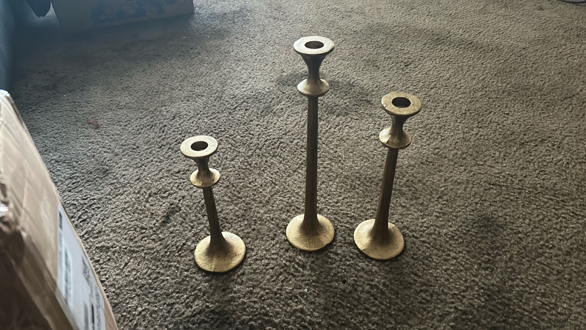 Iron Black Taper Candle Holders