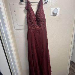 Burgundy Dress