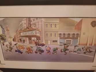 Framed Animation Art Looney Tunes on Parade Seriolithograph Pickup In Groveland