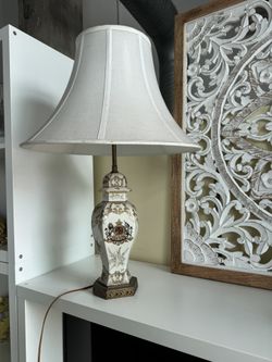 Vintage Early 20c Ginger Jar Table Lamp MCM Urn Chinoiserie Imari Style