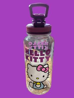 Hello Kitty Purple Clear Water Bottle – Licensed Sanrio Gear
