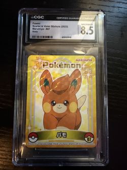 2023 Pokemon JP Scarlet & Violet Stickers Marumiya Pawmi #07 Holo CGC 8.5