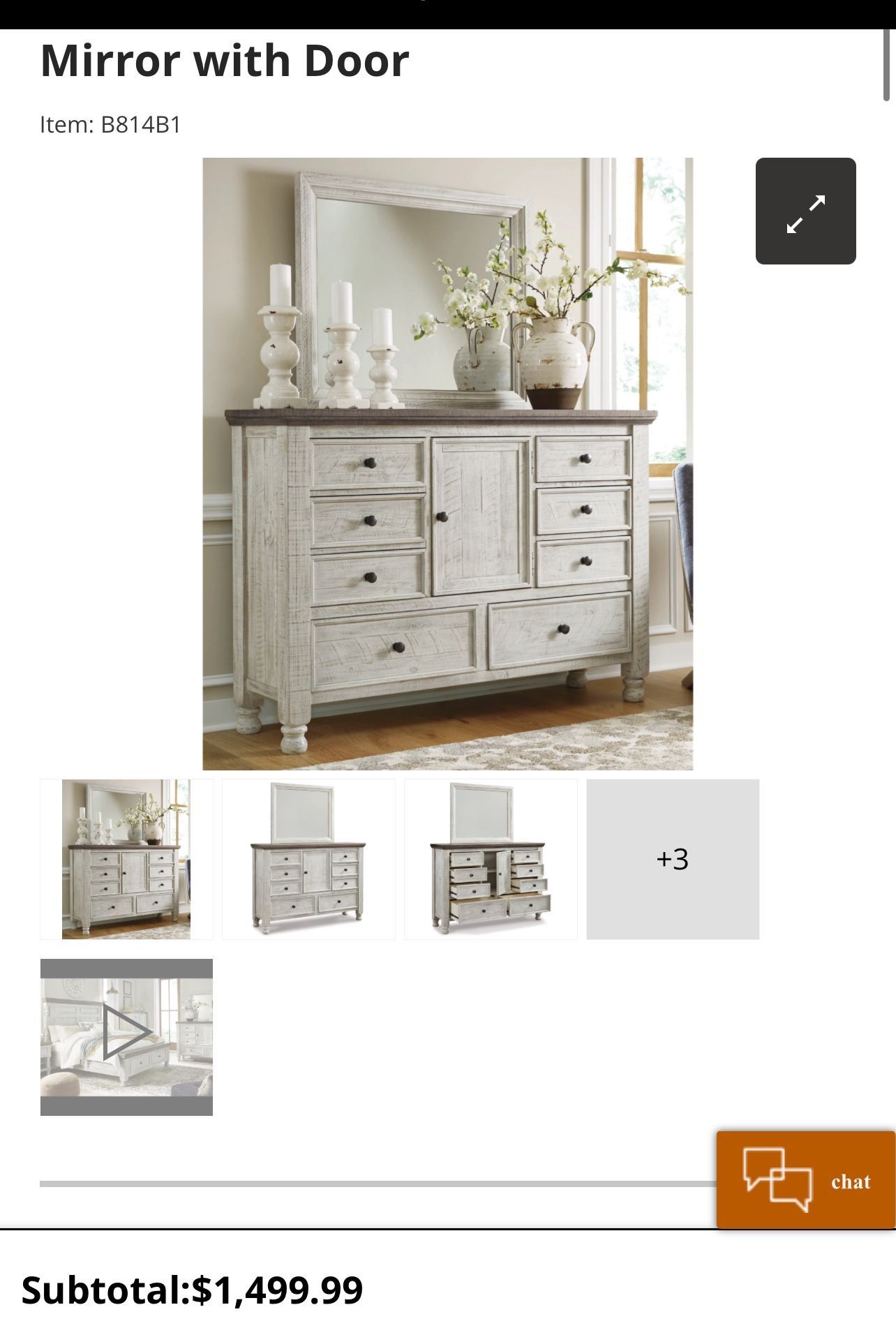Ashelys Bedroom Set Dresser And Mirror And Bedframe