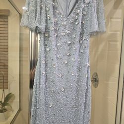Adrianna Papell baby blue dress size 6